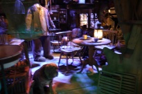 Inside Hagrid's hut.