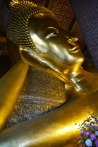 Head of enormous Reclining Buddha